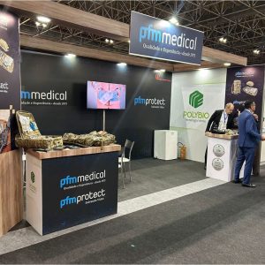 Stand da PFM Medical Brasil na LAAD 2023